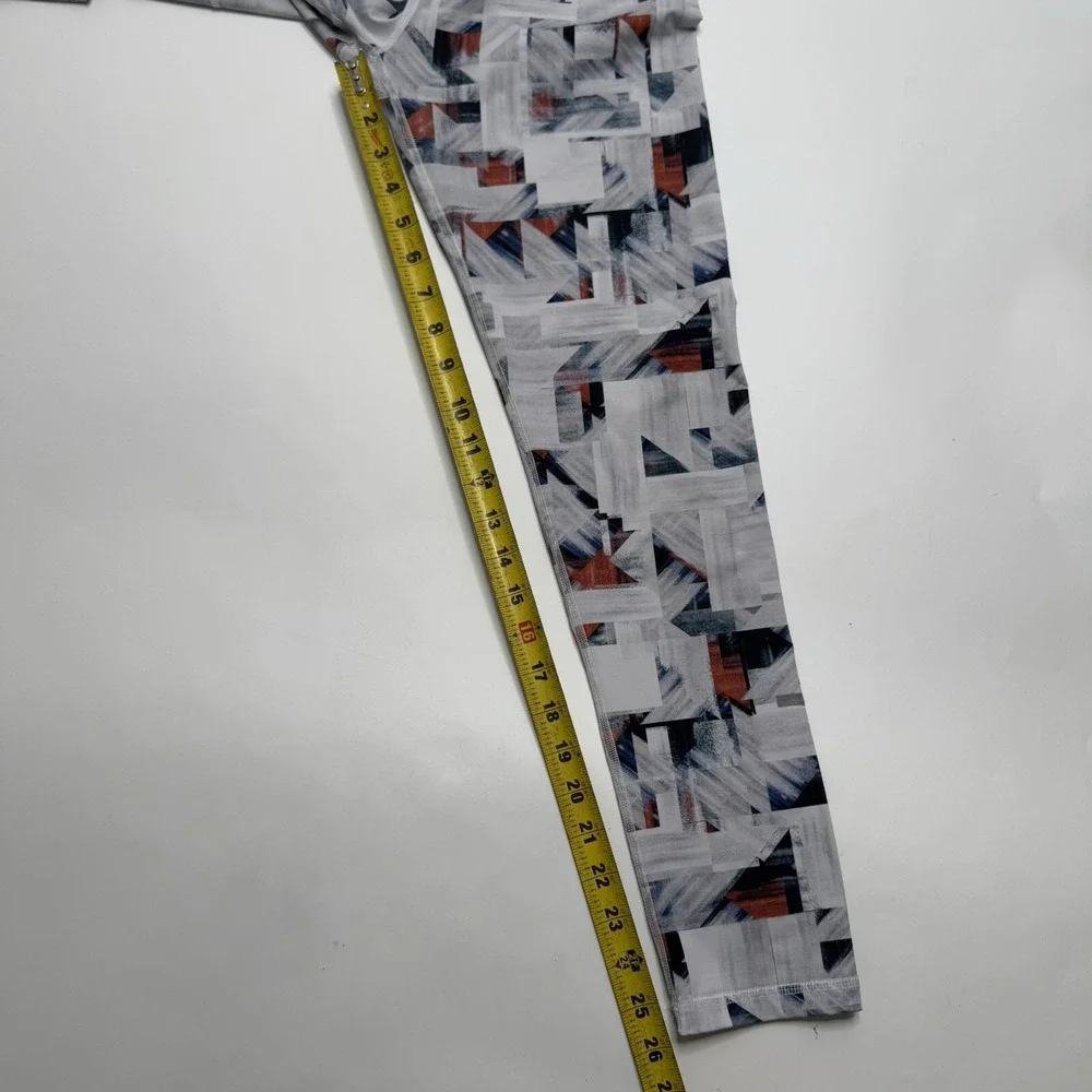 VARLEY Hayworth 7/8 Leggings in Multi-Print Womens Size Medium M Light Geometric
